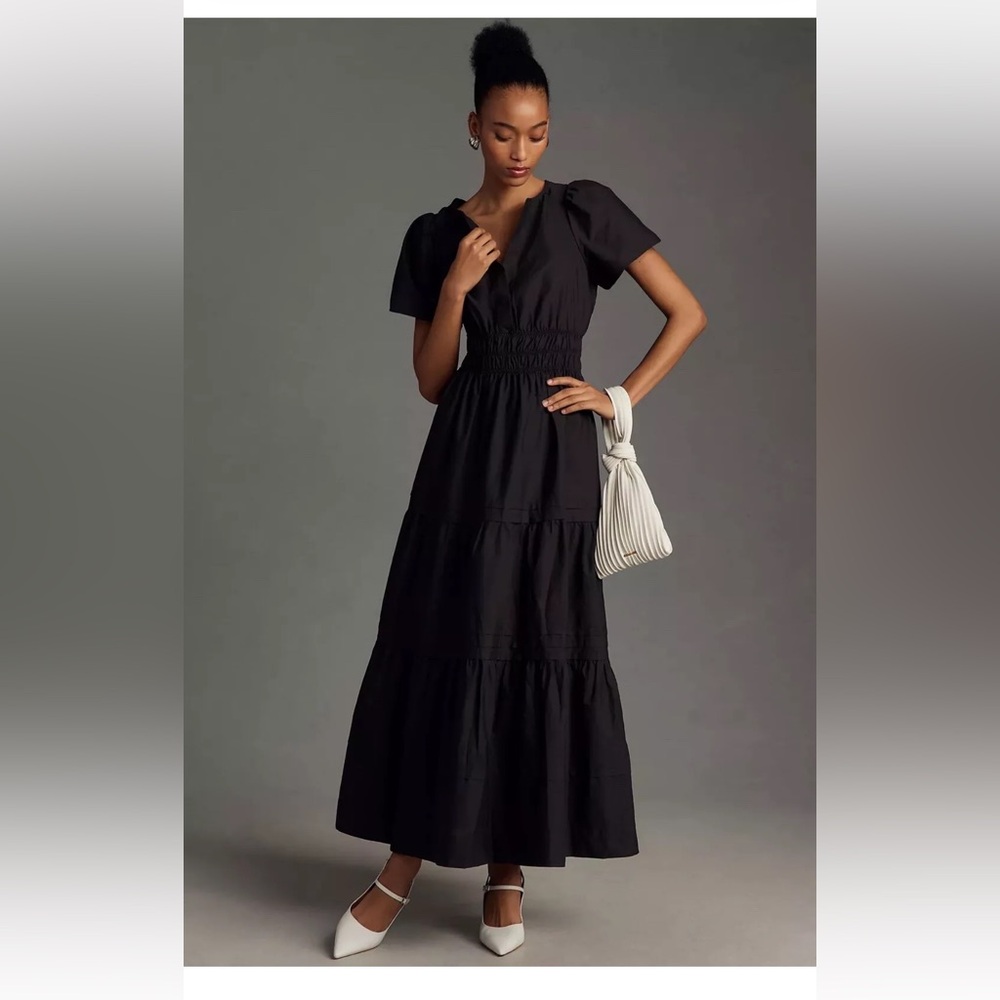 New Anthropologie The Somerset Maxi Dress: Linen Edition Size Small